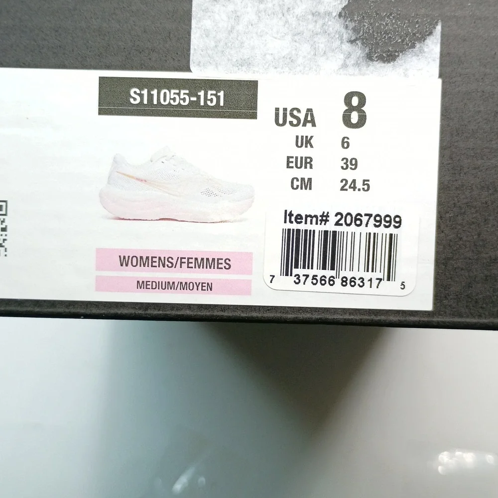 Saucony Ride 15 Running Shoes Women Size 8 White Pink Mesh S11055-151